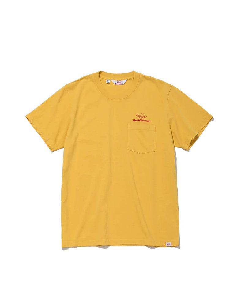 Team S/S Pocket Tee / Mustard x Red – Battenwear