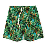 Battenwear Active Lazy Shorts in black botanica printed cotton with relaxed fit and elastic waist