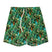 Battenwear Active Lazy Shorts in black botanica printed cotton with relaxed fit and elastic waist