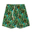 Battenwear Active Lazy Shorts in black botanica printed cotton with relaxed fit and elastic waist