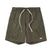 Battenwear Active Lazy Shorts in army green cotton chino with relaxed fit and elastic waist