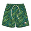 Battenwear Active Lazy Shorts in black banana leaf printed cotton with relaxed fit and elastic waist