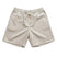 Battenwear Active Lazy Shorts in beige cotton chino with relaxed fit and elastic waist
