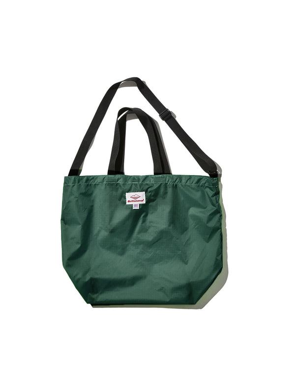 Packable Tote / Forest Green x Black