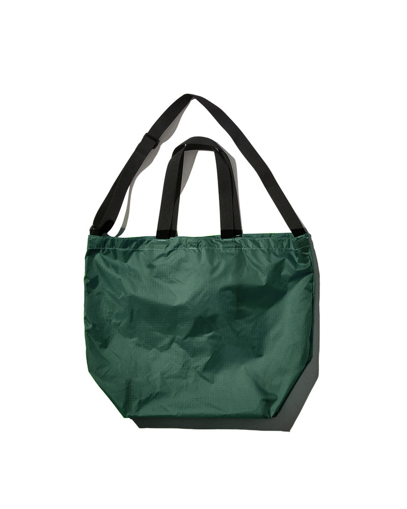 Packable Tote / Forest Green x Black