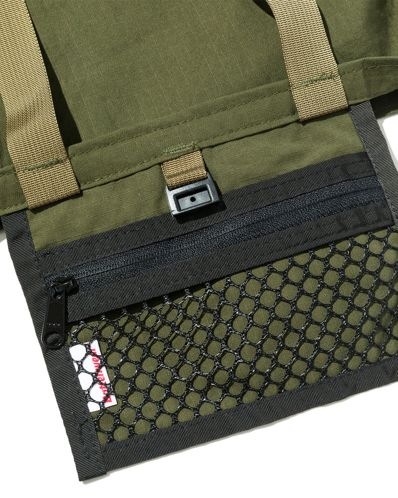 Packable Tote / Olive Drab x Tan