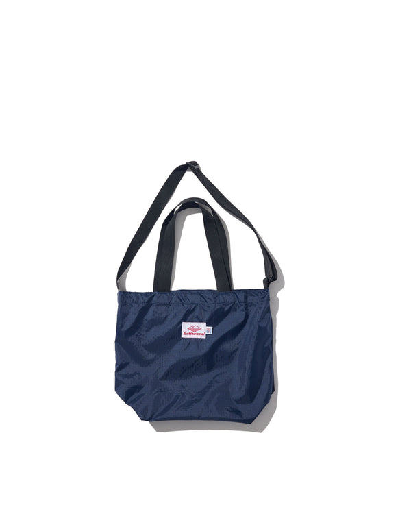 Mini Packable Tote / Navy x Black