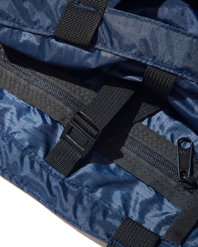 Mini Packable Tote / Navy x Black
