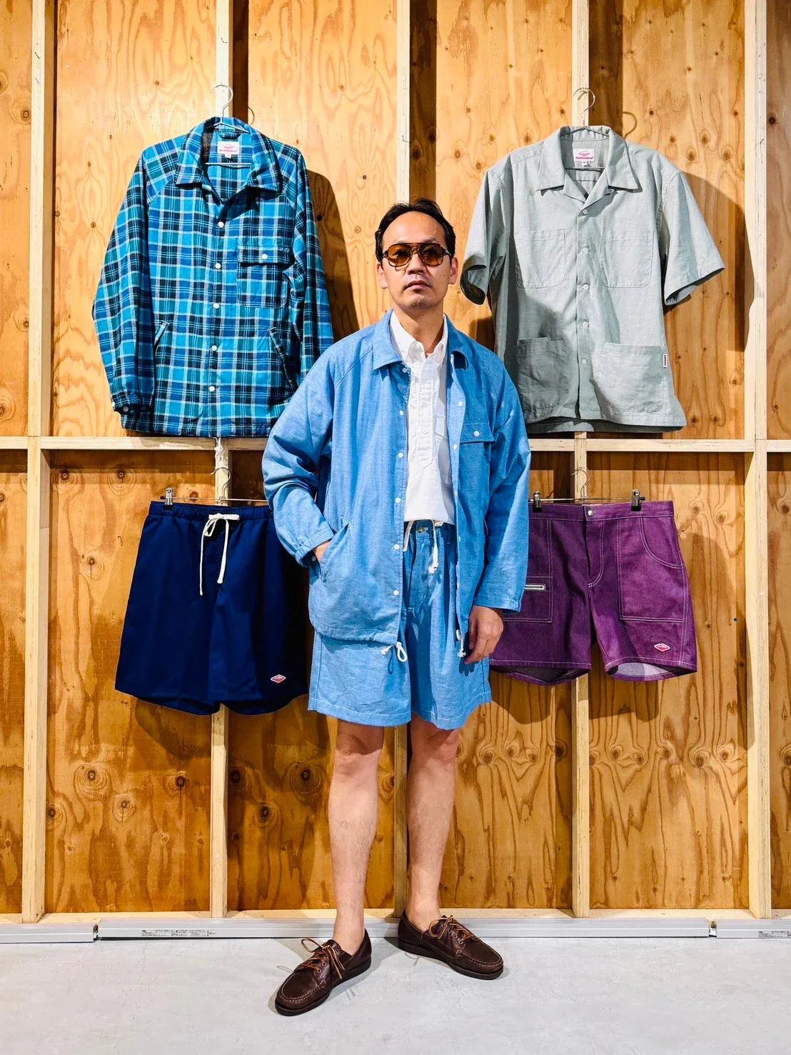 Weekend Shorts Blue Dungaree – Relaxed Outdoor Shorts | Battenwear