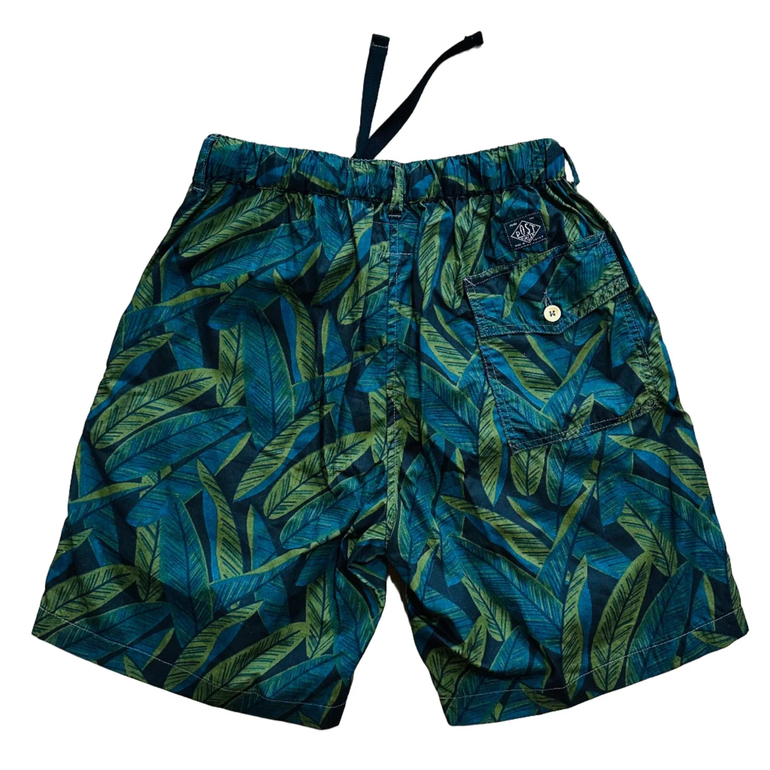 Battenwear x Post O'Alls T&C Shorts - Black Banana Leaf