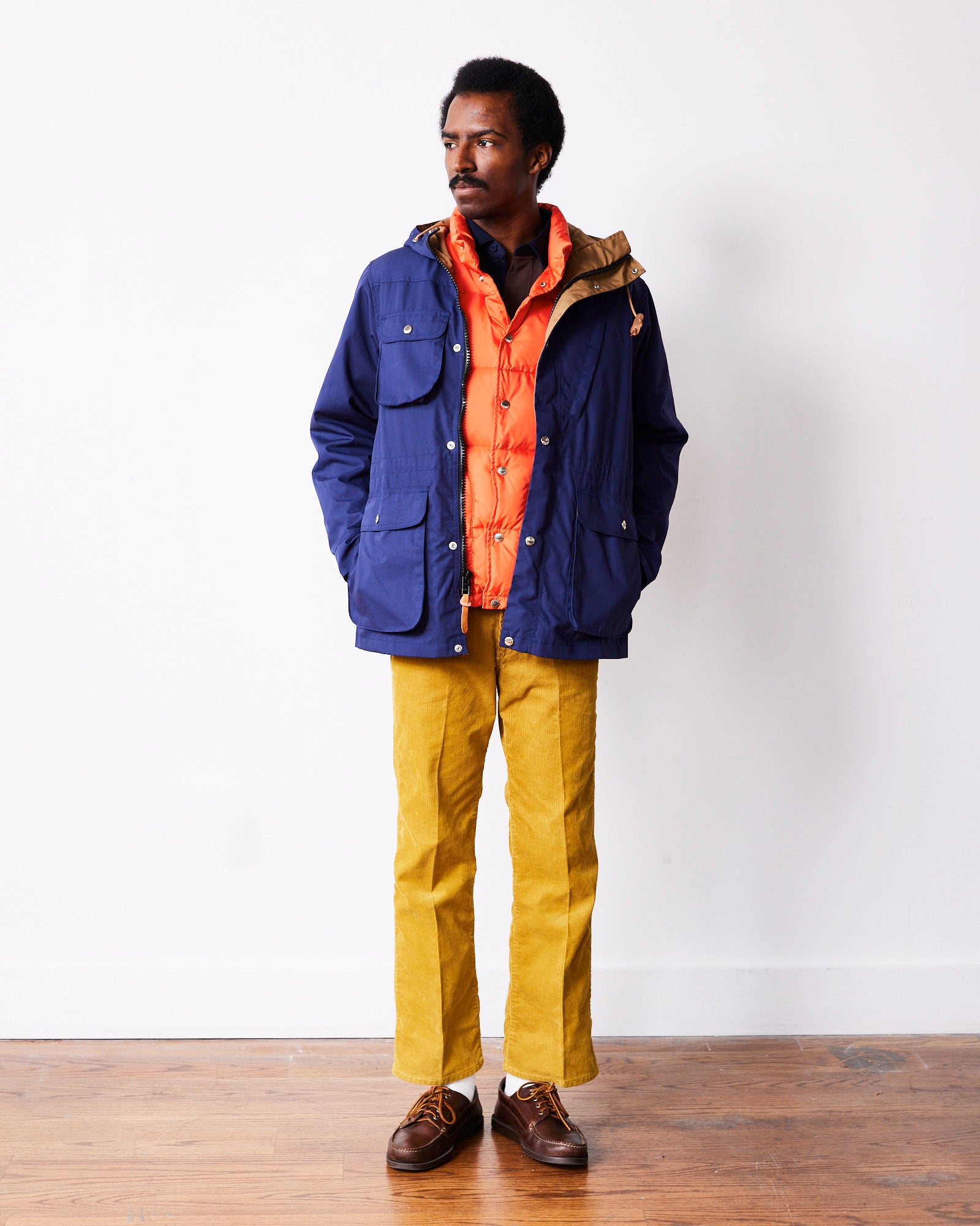 Travel Shell Parka / Navy x Khaki – Battenwear