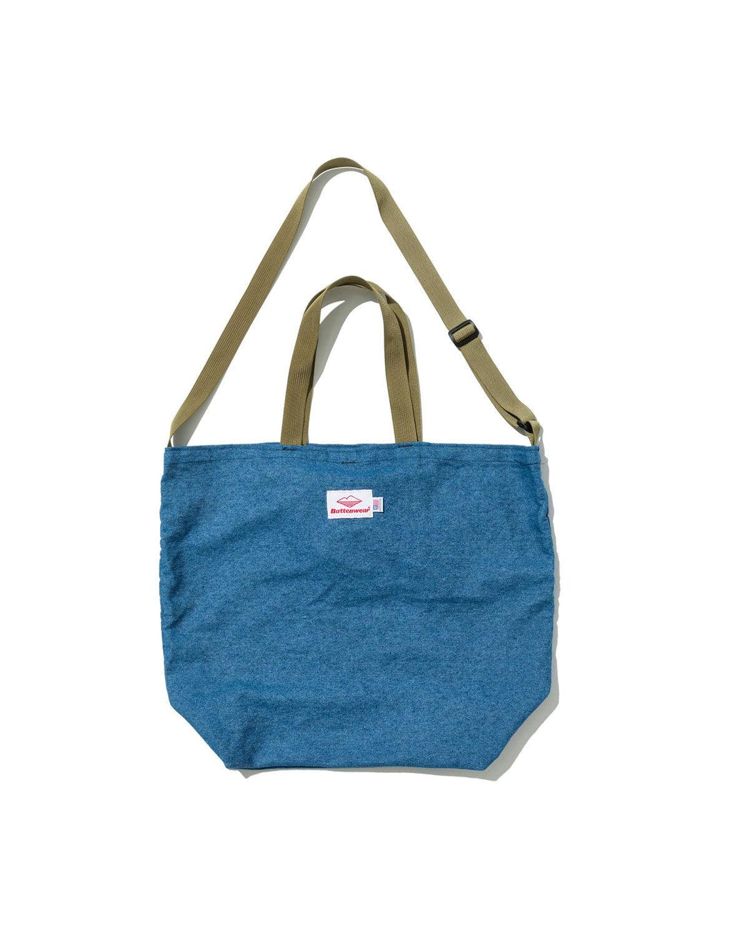 Packable Tote / Denim x Tan – Battenwear