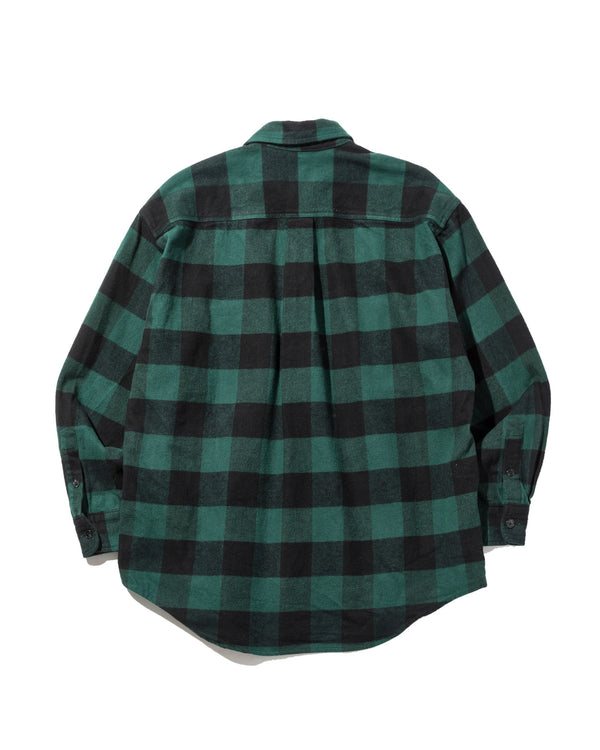 Lumberjack Pullover / Green x Black