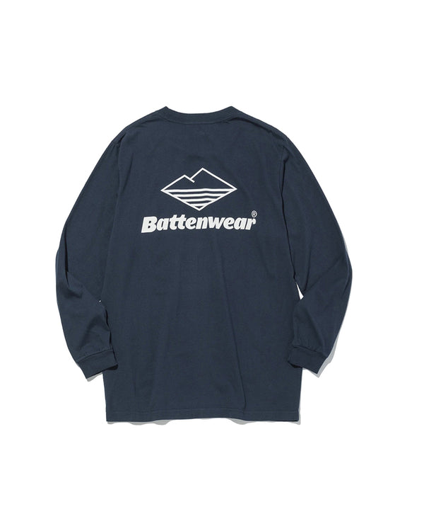 Team L/S Pocket Tee / Navy