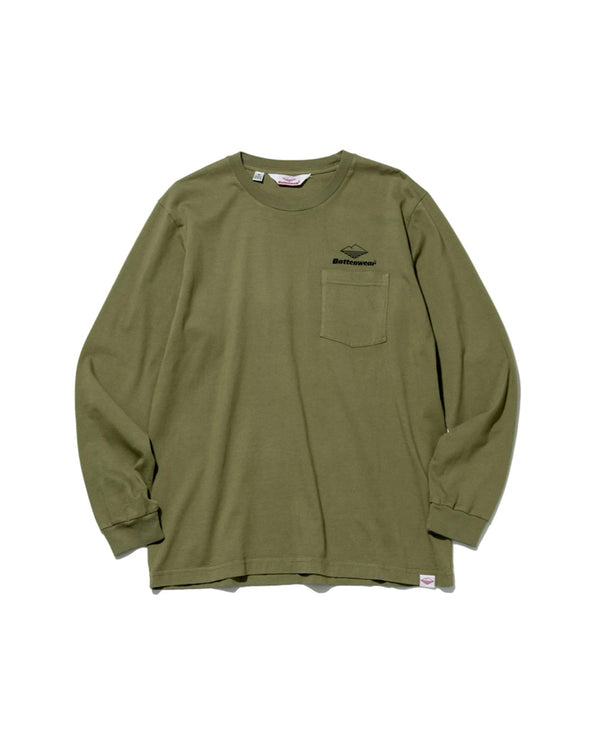 Team L/S Pocket Tee / Olive