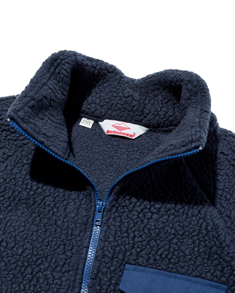 Warm-Up Fleece / Navy Shearling