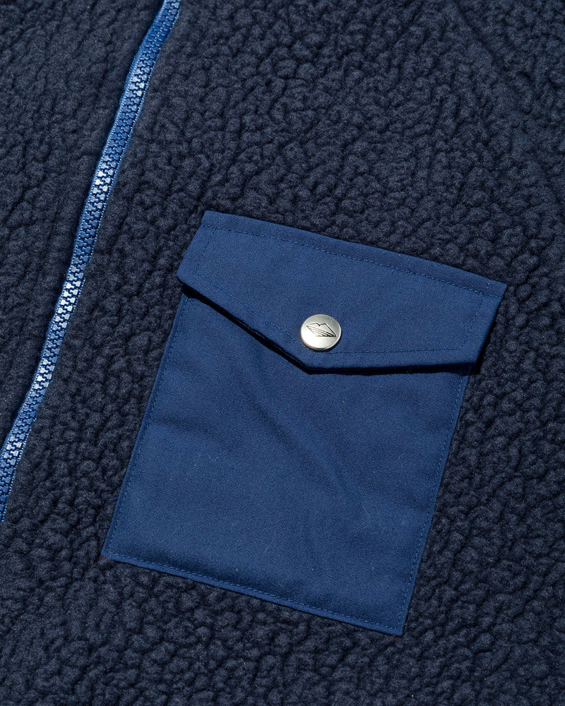 Warm-Up Fleece / Navy Shearling