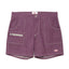 Battenwear Local Shorts in bordeaux 12-oz cotton denim with relaxed fit and patch pockets