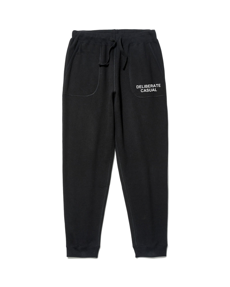 Deliberate Casual Step-Up Sweatpants / Black – Battenwear