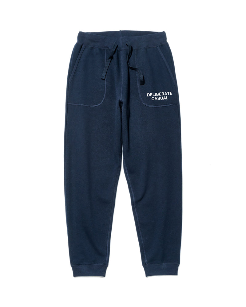 Deliberate Casual Step-Up Sweatpants / Midnight Navy