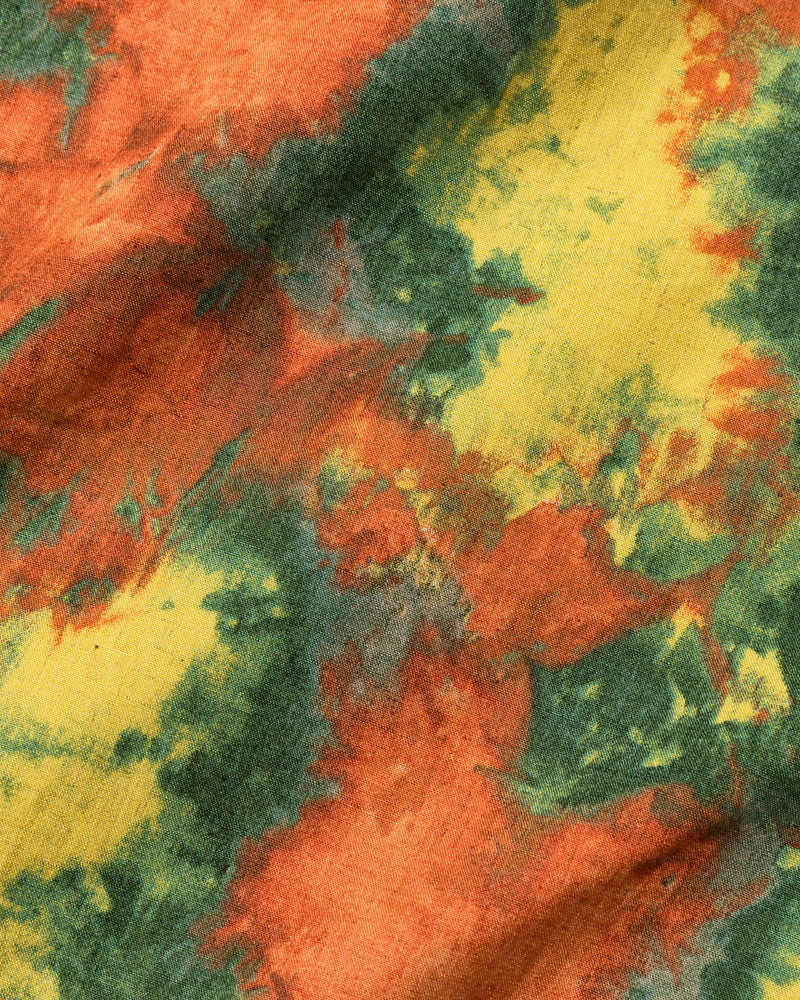 Five Pocket Island Shirt / Orange Camo