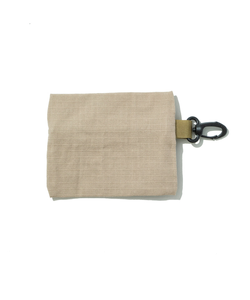 Small Zip Pouch / Stone Ripstop