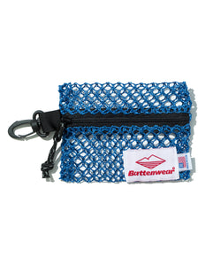 Small Zip Pouch / Royal Blue Mesh