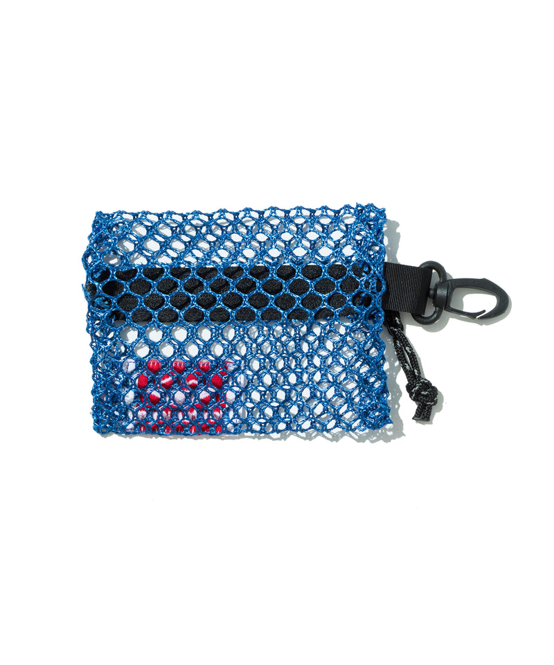 Small Zip Pouch / Royal Blue Mesh