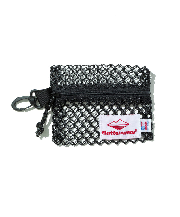 Small Zip Pouch / Black Mesh