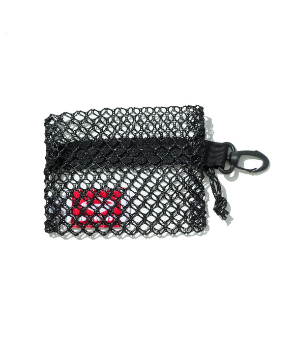 Small Zip Pouch / Black Mesh