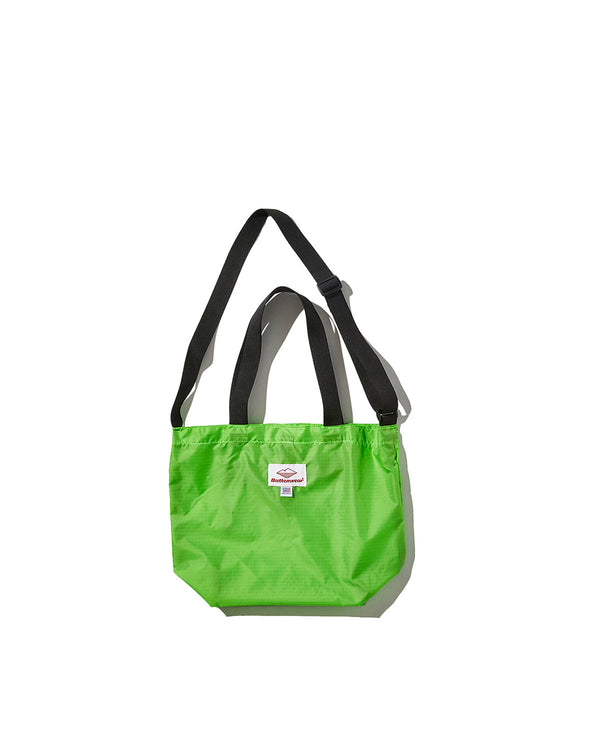 Mini Packable Tote / Lime Green x Black