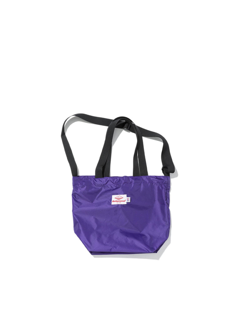 Mini Packable Tote / Purple x Black – Battenwear