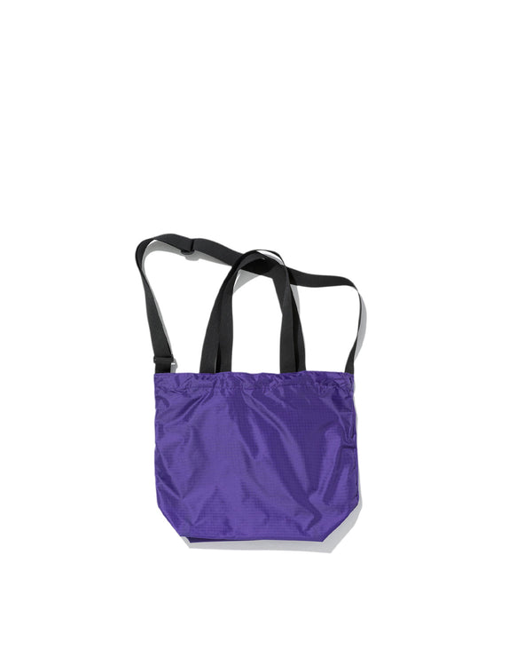 Mini Packable Tote / Purple x Black