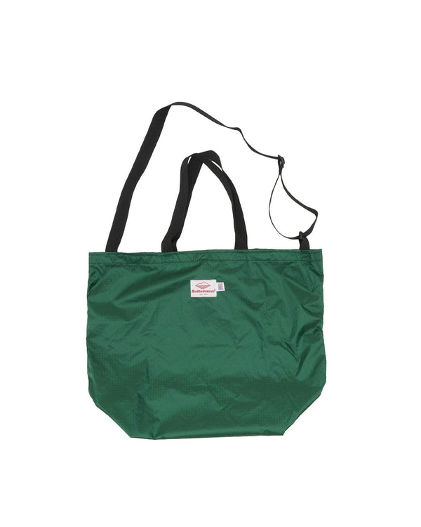 Packable Tote / Forest Green x Black
