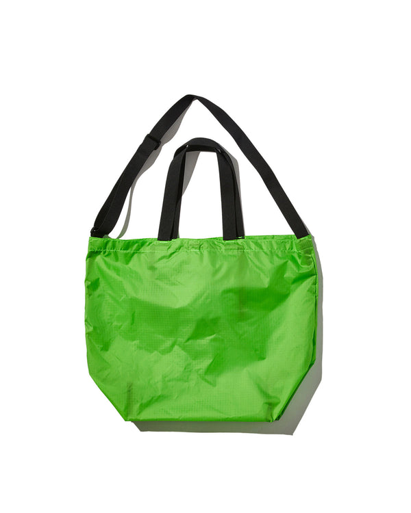 Packable Tote / Lime Green x Black