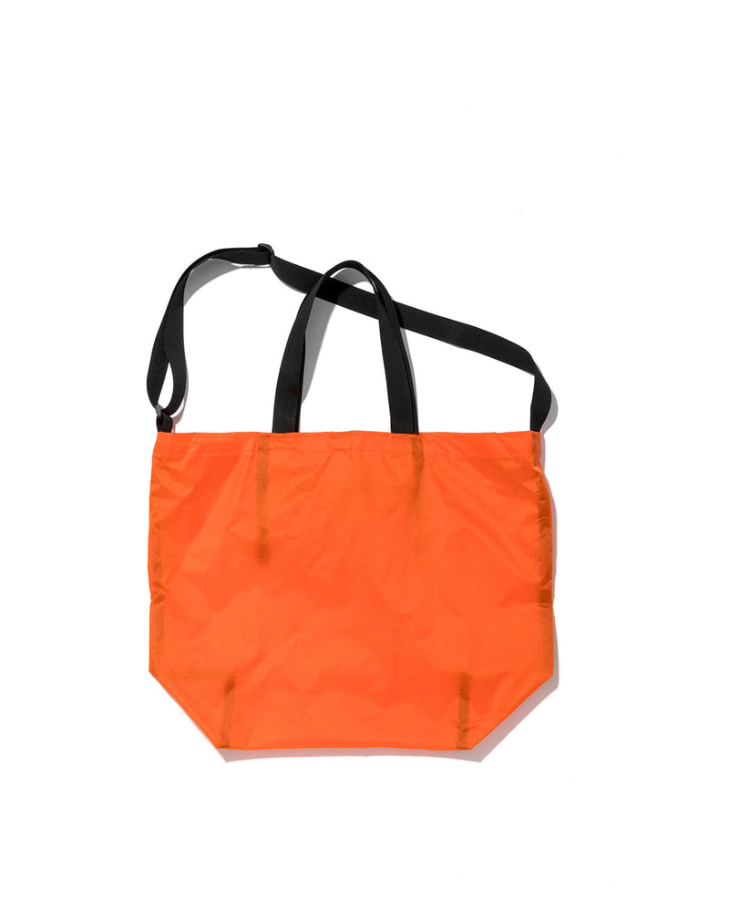 Packable Tote / Orange x Black