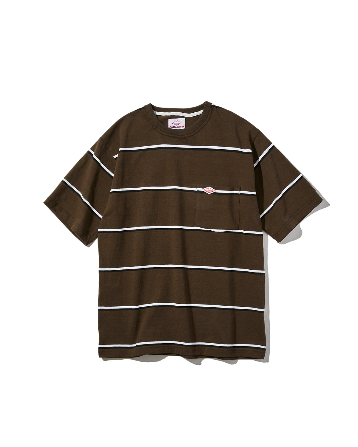 Pocket Rugby Tee / Olive Stripe – Battenwear