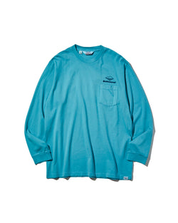 Team L/S Pocket Tee / Aqua