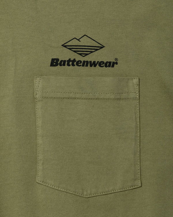 Team L/S Pocket Tee / Olive