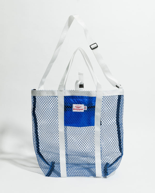 Mesh Tote / Royal Blue x White